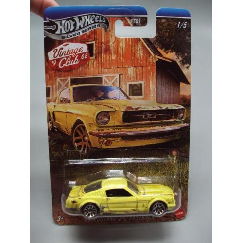 Машинка модель Hot Wheels 65 Mustang 2+2 fastback vintage club 1968 вінтажні перегонові №18741с