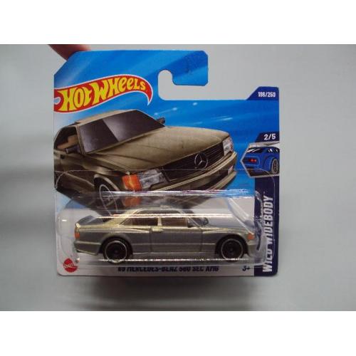 Машинка модель Hot Wheels 89 Mercedes-Benz 560 Sec AMG мерседес-бенс Малайзия №18748с
