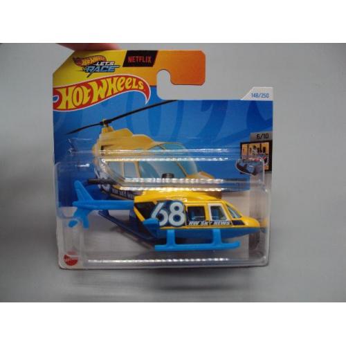Машинка модель Hot Wheels Propper Chopper 68 HW Sky News вертолет №18744с