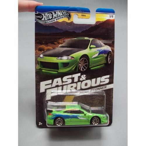 Машинка модель Hot Wheels silver series 1995 Mitsubishi Eclipse салатовий мітсубісі екліпс №19054с