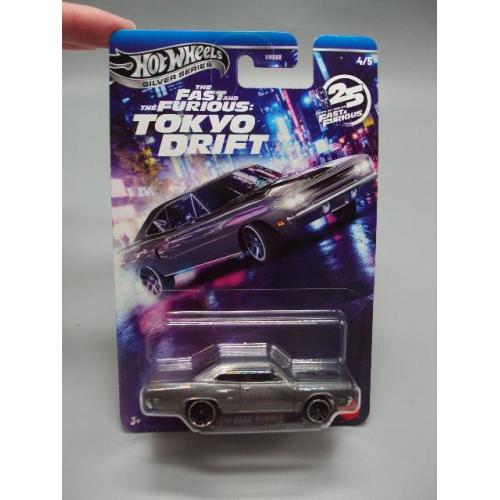Машинка модель Hot Wheels Tokyo Drift grey 1970 Road Runner срібна серія токіо дріфт №19046с