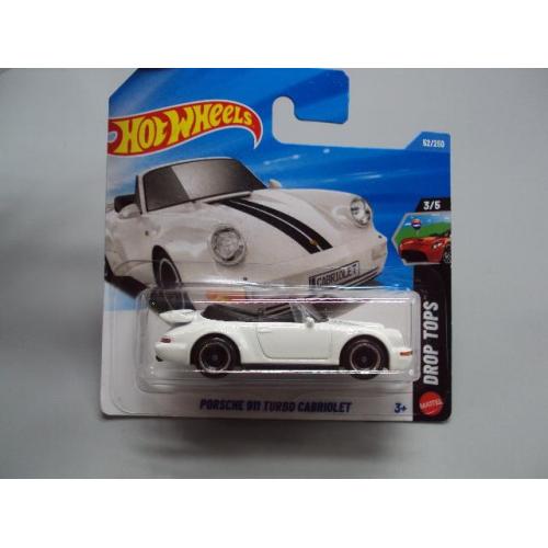 Машинка модель Hot Wheels white Porsche 911 Turbo Cabriolet білий Порше турбо кабріолет №19056с