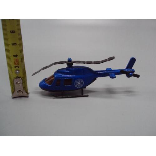 Машинка модель вертолет синий служба спасения Китай №18884