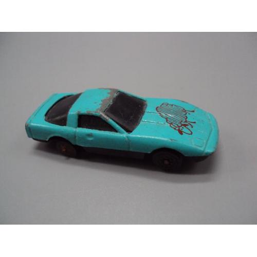 Машинка модель Yatming Chevrolet Corvette C4 голубая бирюзовая шевроле корвет овечка Китай №18866