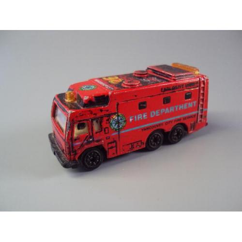 машинка Fire Departhent explosive unit vancouver city fire service пожарная машина Китай №10836