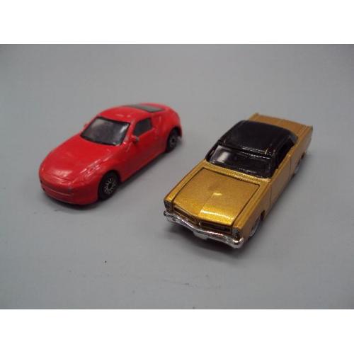 Машинки модель Китай машинка красный nissan 350z и золотой Pontiac GTO 1965 лот 2 шт №13341