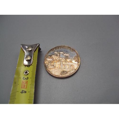 Медаль жетон монета Германия Dorfeingang 1971 серебро 980 проба (на гурте) вес 14,91 г №18940