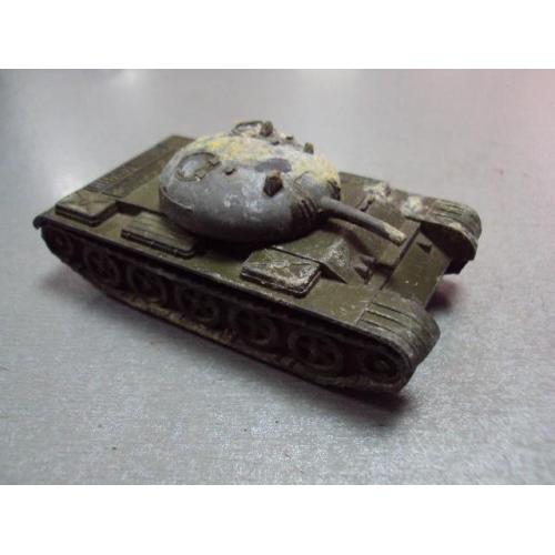 Модель игрушка военная техника танк Т-54 ссср тяжелый металл высота 3,4 см, длина 9 см №13066