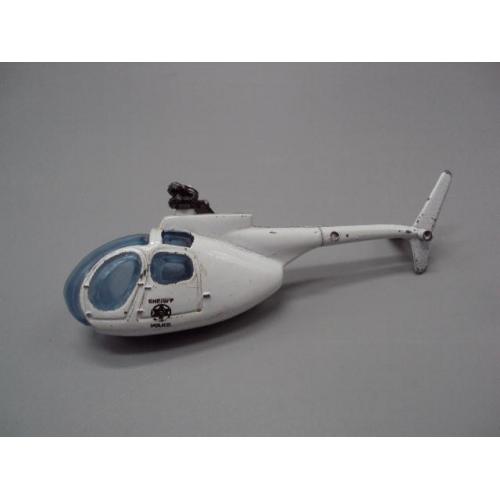 Модель вертолет белый полиция шериф sheriff police Китай под ремонт №18734