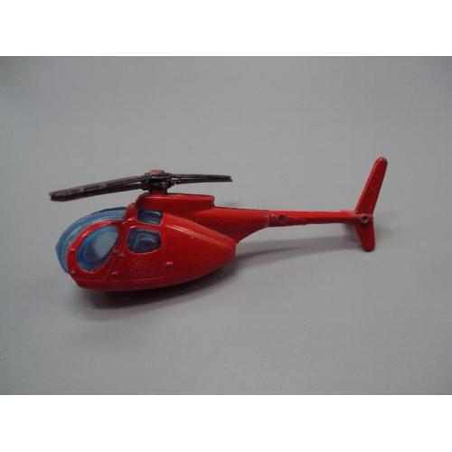 Модель вертолет красный Китай под ремонт №18733