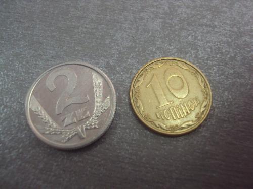 монета польша 2 злотых 1989 сохран №7880