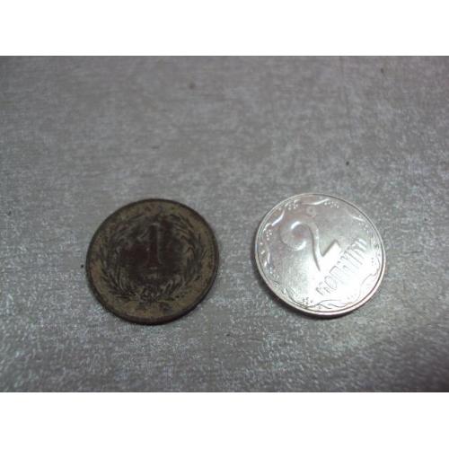 монета австро-венгрия 1 филлер 1900 №9368