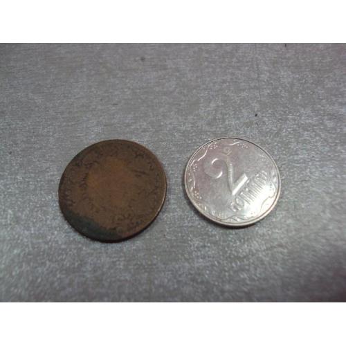монета австро-венгрия 1 крейцер затертая №9380