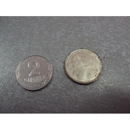 монета бельгия 1 франк 1989 №8912