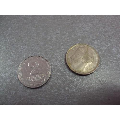 монета бельгия 1 франк 1989 №8913