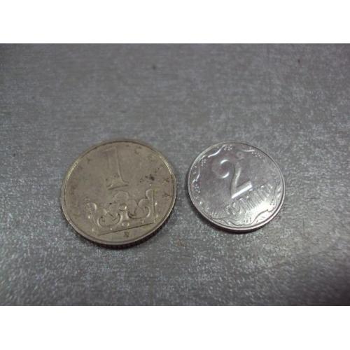 монета чехия 1 крона 2002 №8850