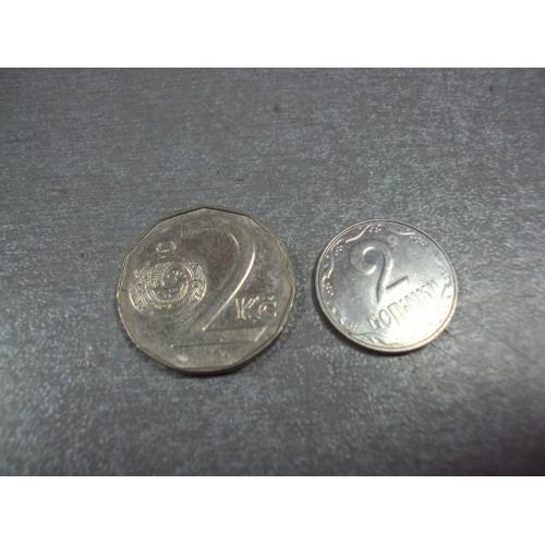 монета чехия 2 кроны 1994 №8794
