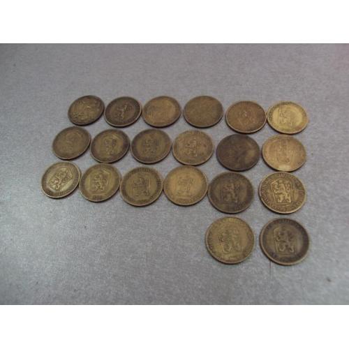 монета чехословакия 1 крона 1961-1990 лот 23 шт №9430