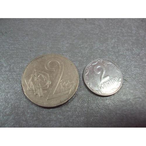 монета чехословакия 2 кроны 1972 №8868