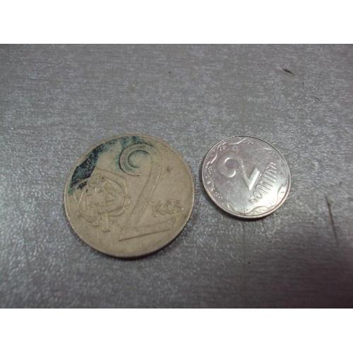 монета чехословакия 2 кроны 1973 №8874