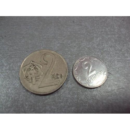 монета чехословакия 2 кроны 1974 №8870