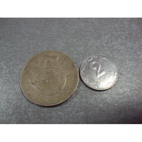 монета чехословакия 5 крон 1968 №8866
