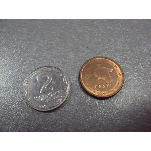 монета эстония 1 евро цент 2015 №8615