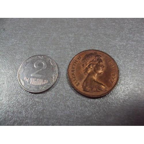 монета фиджи 2 цента 1977 №8517