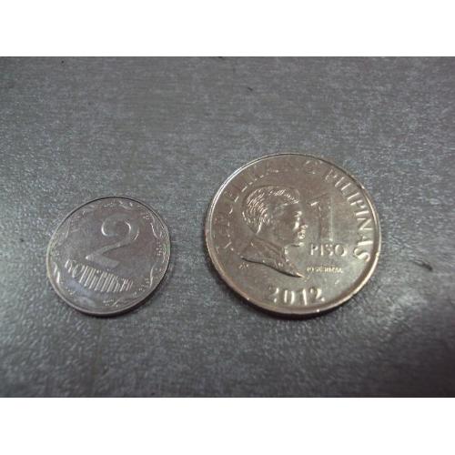 монета  филиппины 1 писо 2012 сохран №8029