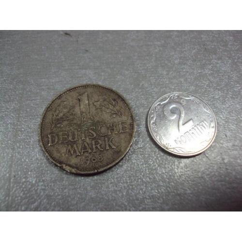 монета германия 1 марка 1968 F №8761
