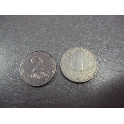 монета германия 1 пфенниг 1961 №9105