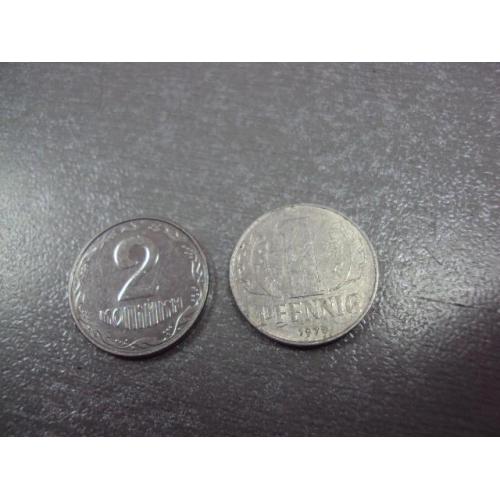 монета германия 1 пфенниг 1975 №9109