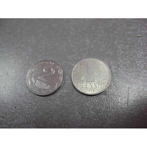 монета германия 1 пфенниг 1975 №9121