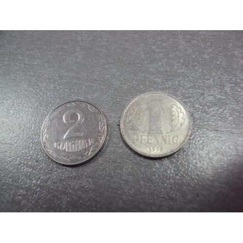 монета германия 1 пфенниг 1979 №9114