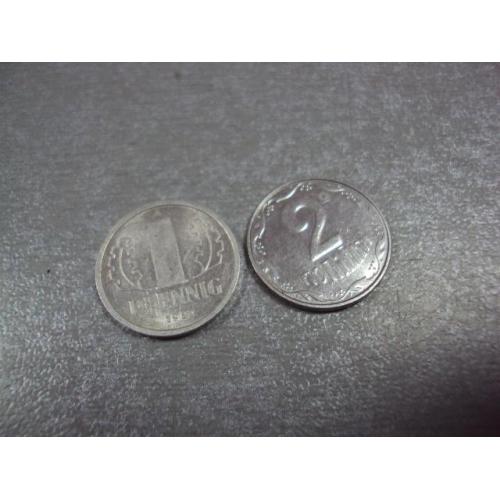 монета германия 1 пфенниг 1982 №8741