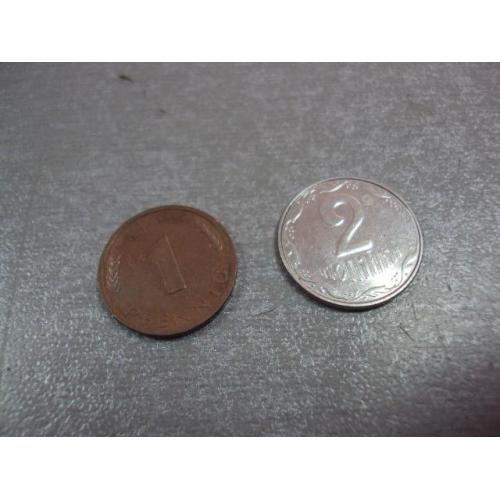 монета германия 1 пфенниг 1982 №9956
