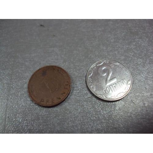 монета германия 1 пфенниг 1991 №9943