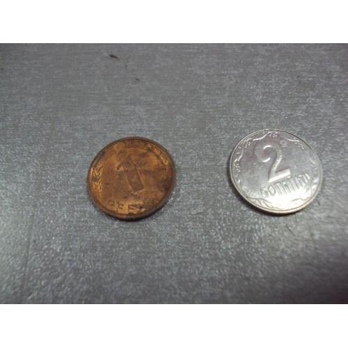 монета германия 1 пфенниг 1991 №9951