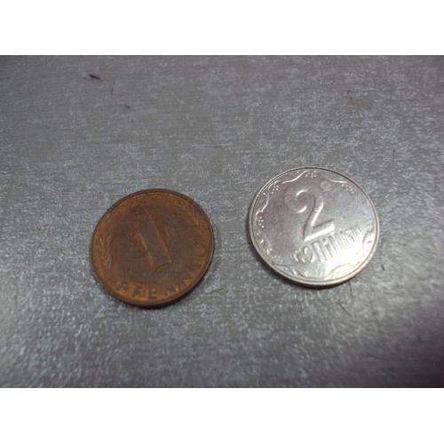 монета германия 1 пфенниг 1991 №9953