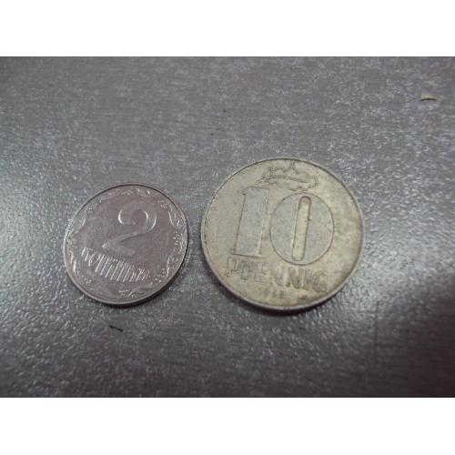 монета германия 10 пфеннигов 1968 №9094