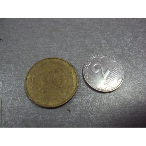 монета германия 10 пфеннигов 1990 №9648