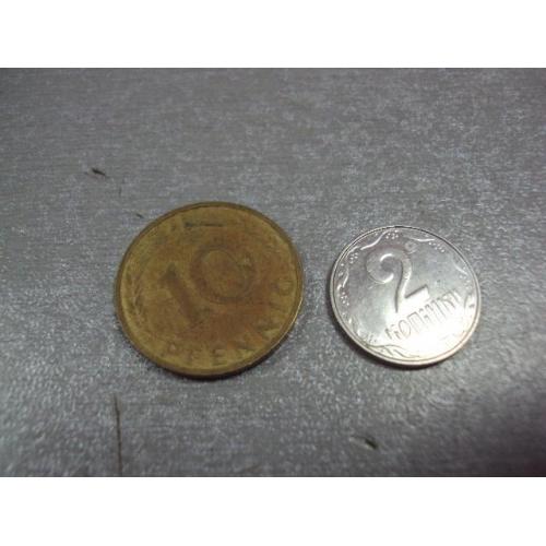 монета германия 10 пфеннигов 1991 №9474
