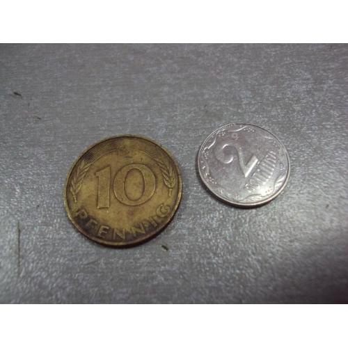 монета германия 10 пфеннигов 1991 №9642