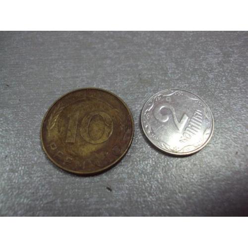 монета германия 10 пфеннигов 1991 №9698