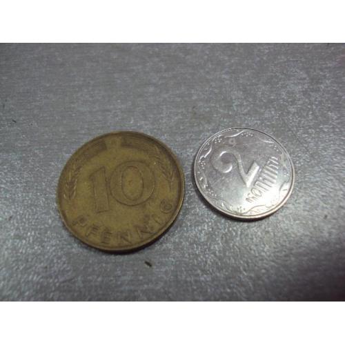 монета германия 10 пфеннигов 1991 №9705