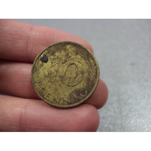 монета германия 10 пфеннигов 1991 №9755