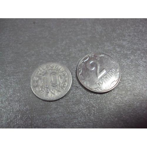 монета германия 10 пфеннигов игровые pfennig spielgeld №8727