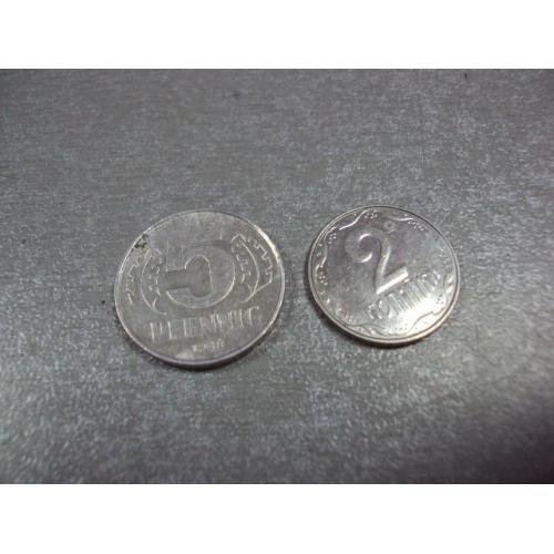 монета германия 5 пфеннигов 1968 №8746