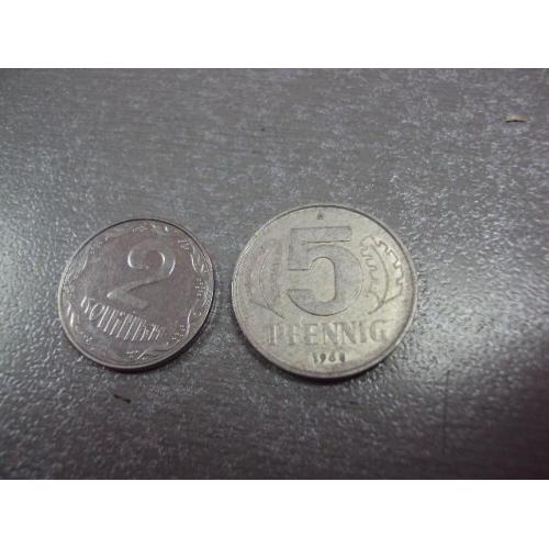 монета германия 5 пфеннигов 1968 №9098