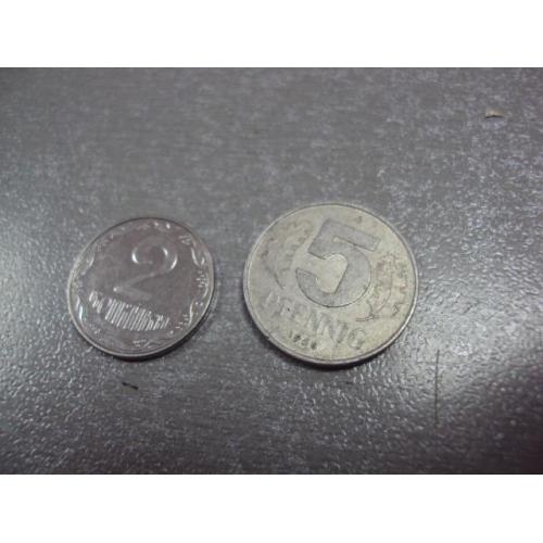 монета германия 5 пфеннигов 1968 №9100